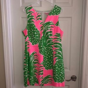 EUC Lilly Pulitzer Mila Shift Pineapples Dress
